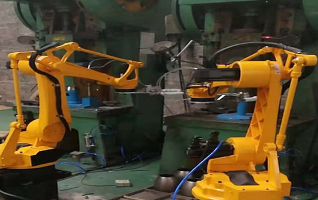 老式?jīng)_床改裝自動化上下料