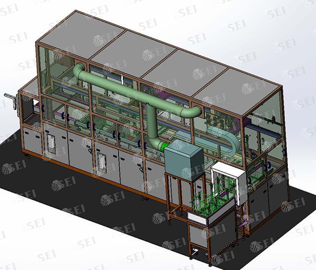 鋁合金缸蓋清洗機